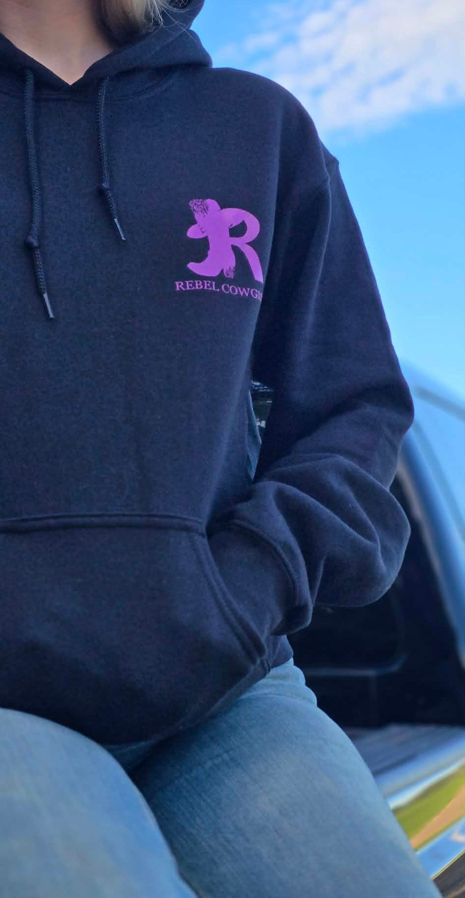 Rebel Cowgirl Purple Hoodie