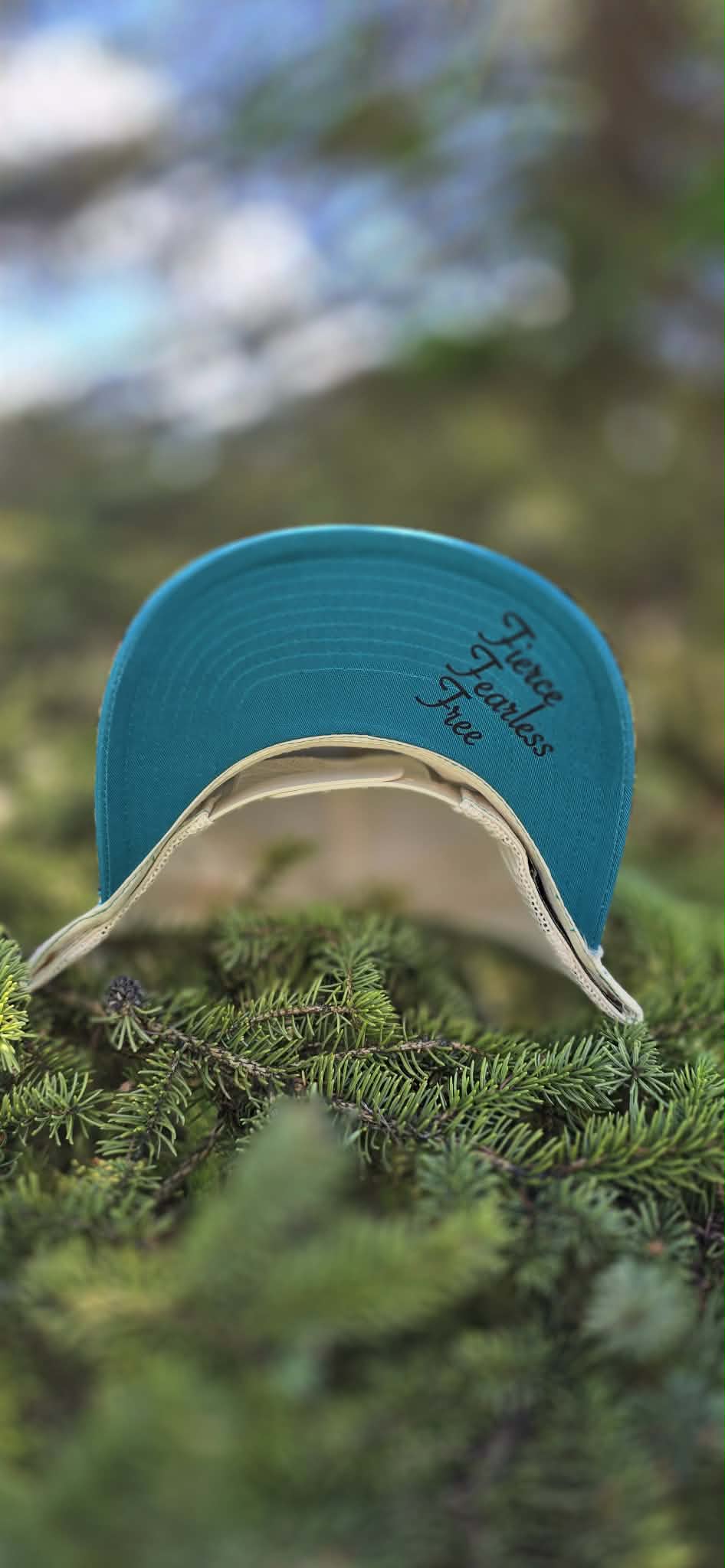 The Teal Fierce • Fearless • Free Cap