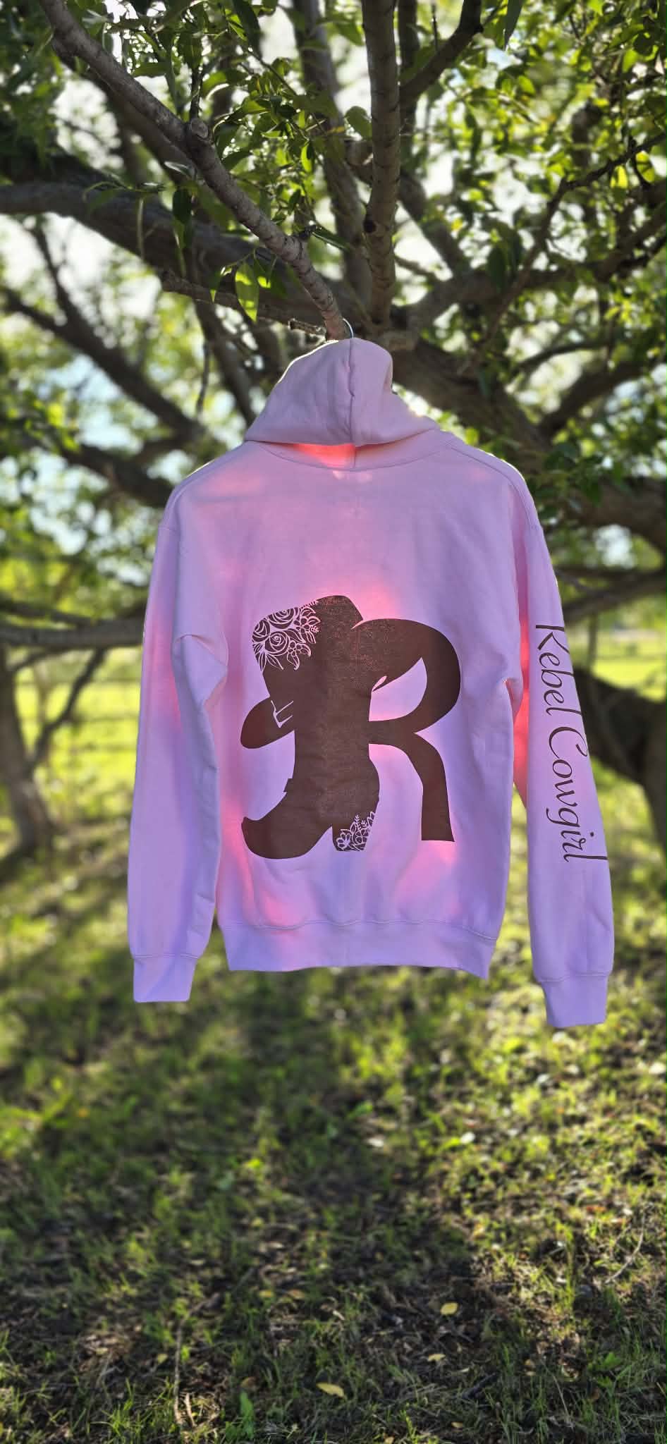 The Light Pink Rebel Cowgirl Hoodie