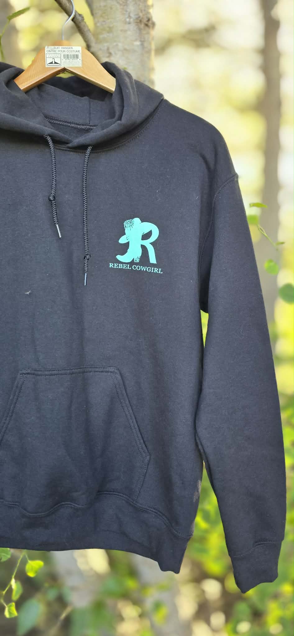 Rebel Cowgirl Teal Hoodie