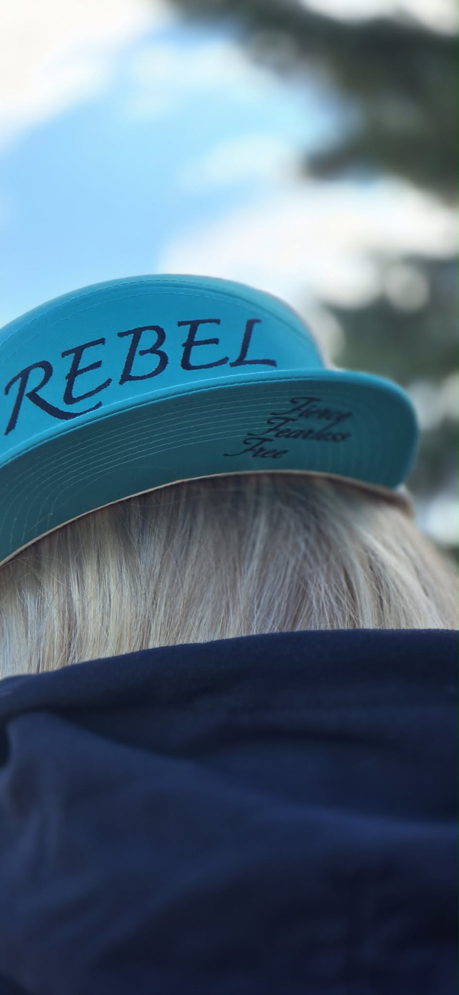 The Teal Rebel Cowgirl Flat Brim Cap