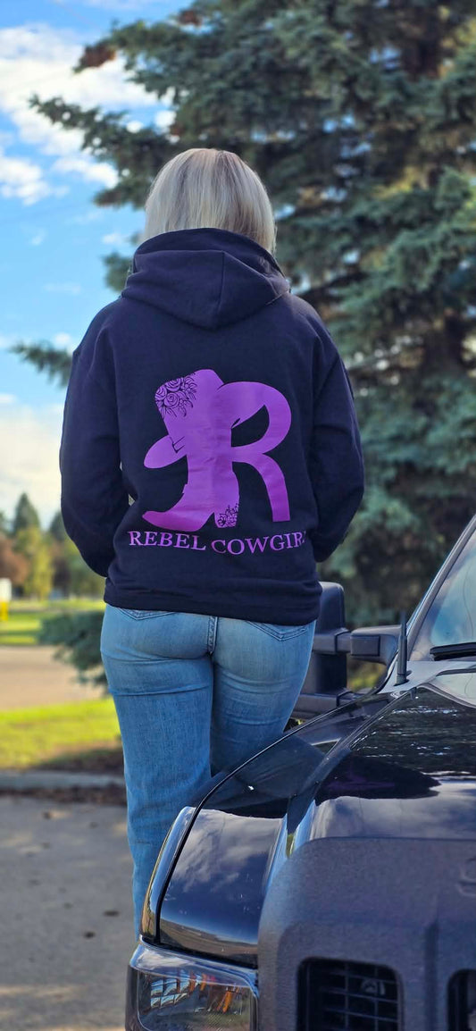 Rebel Cowgirl Purple Hoodie