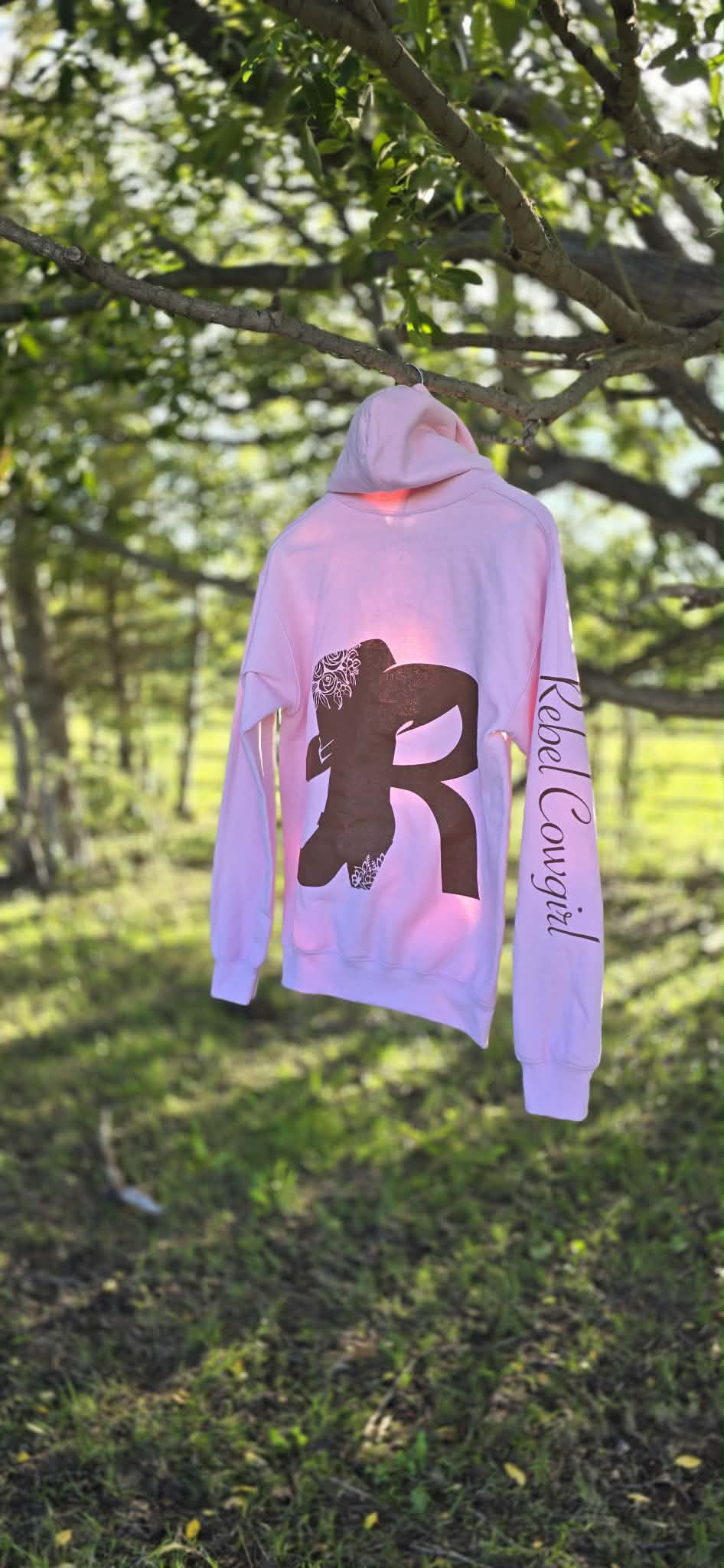 The Light Pink Rebel Cowgirl Hoodie