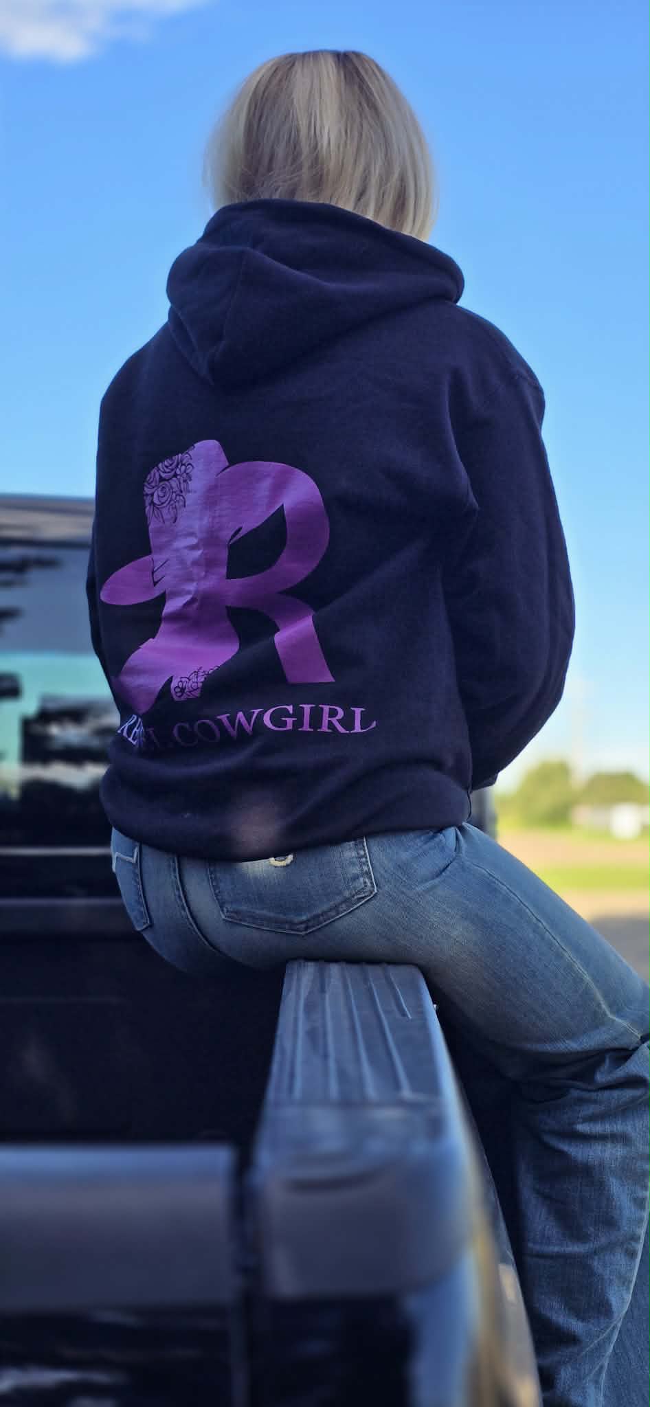 Rebel Cowgirl Purple Hoodie