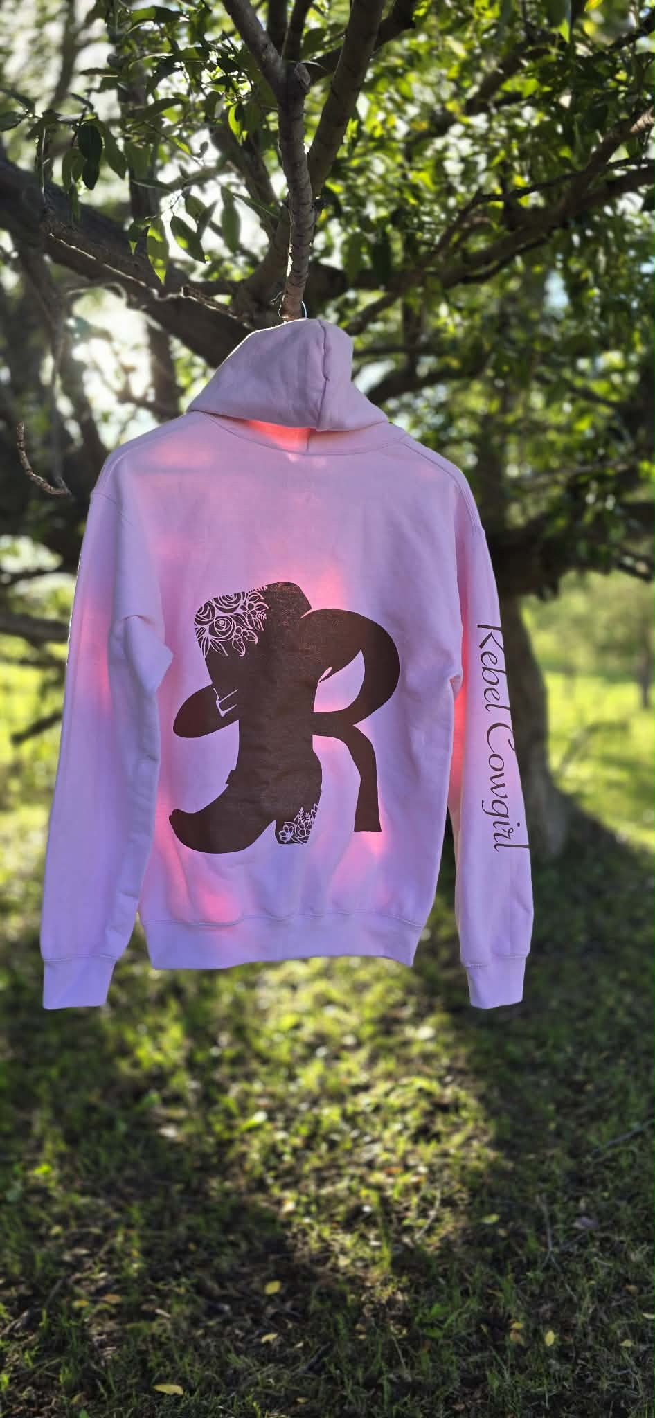 The Light Pink Rebel Cowgirl Hoodie