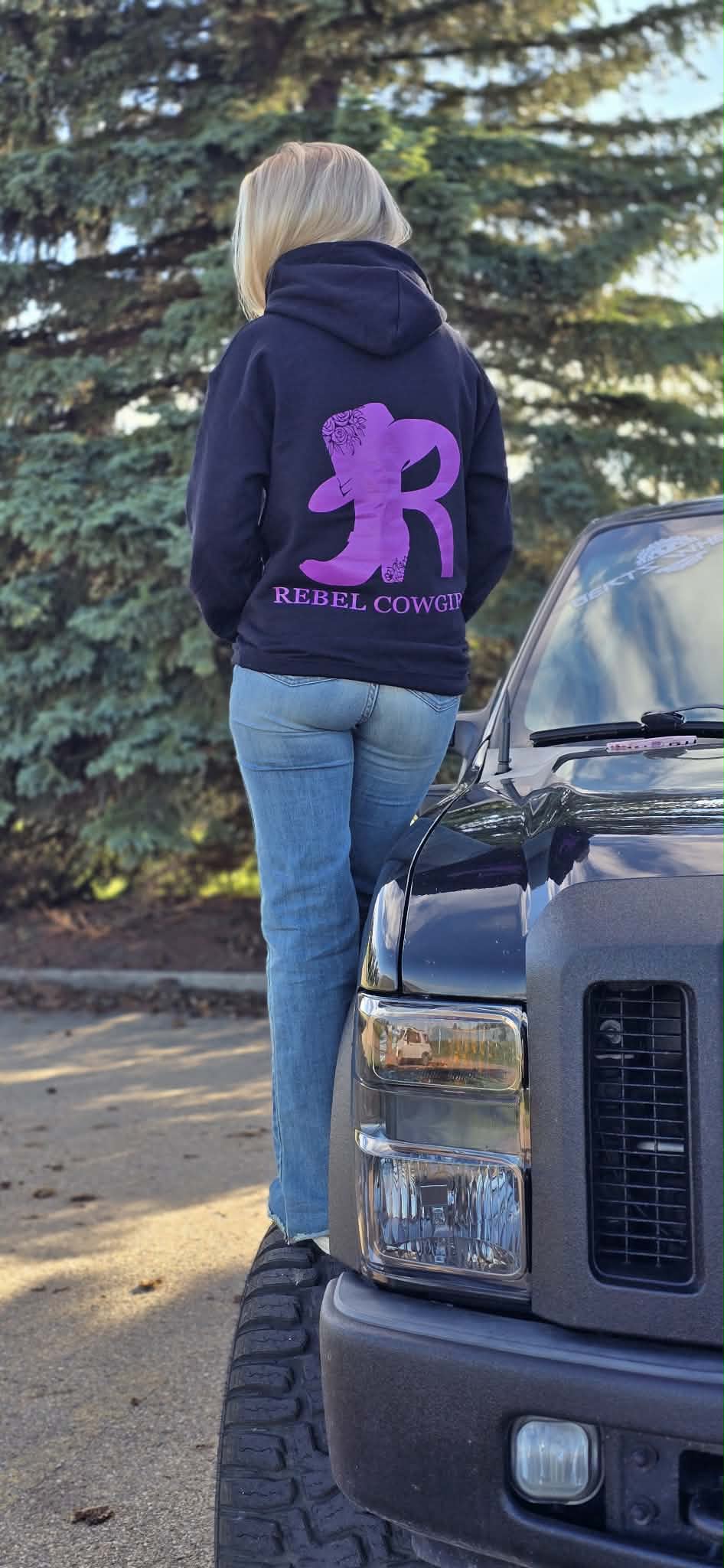 Rebel Cowgirl Purple Hoodie