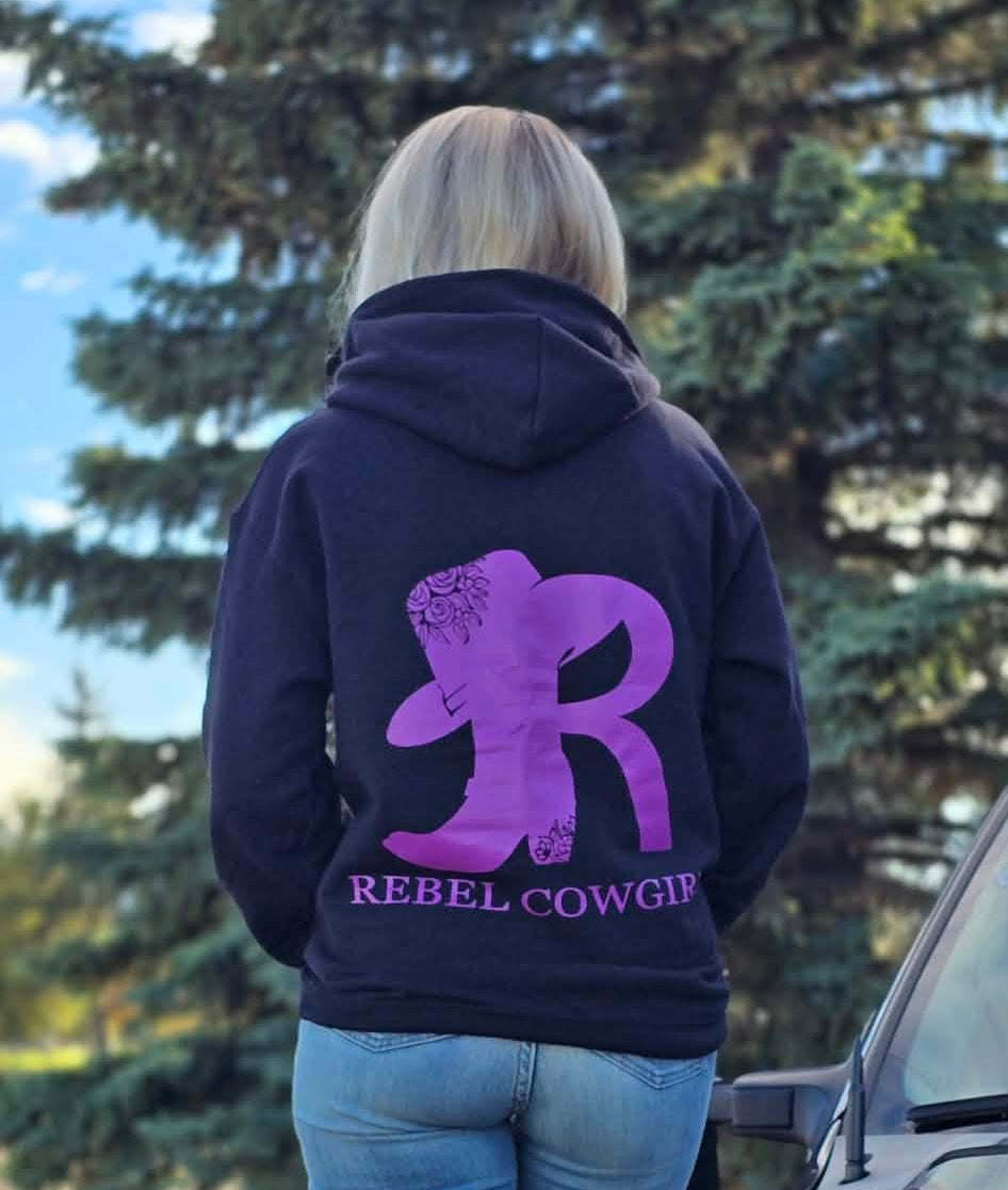 Rebel Cowgirl Purple Hoodie