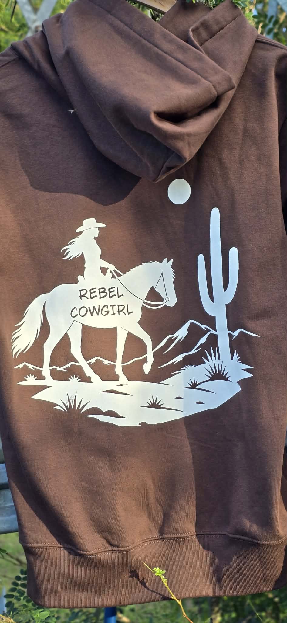 Wild West Rebel Cowgirl Desert Hoodie
